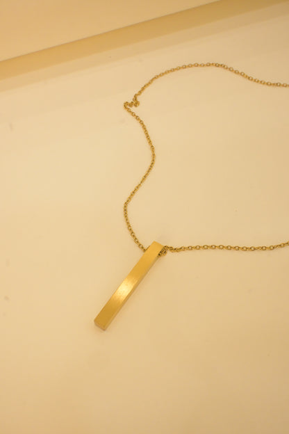 18K GOLD PLATED LINEAR PENDANT