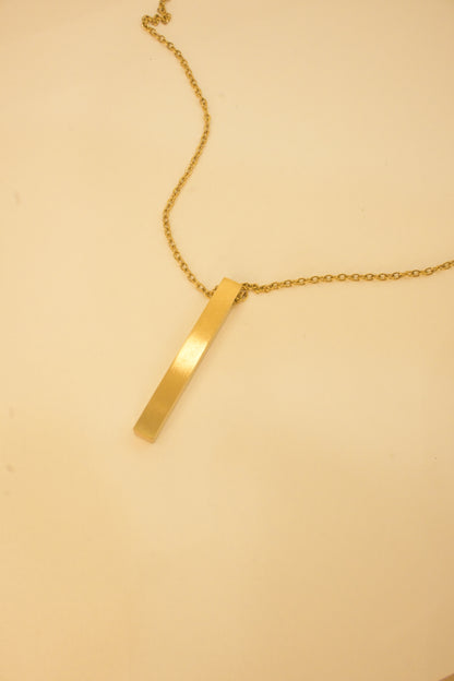 18K GOLD PLATED LINEAR PENDANT