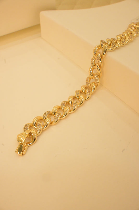 THIK GOLD PLATED BRACELET