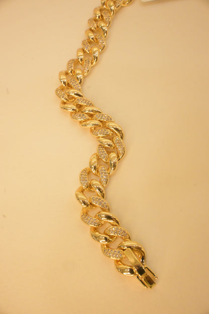 THIK GOLD PLATED BRACELET