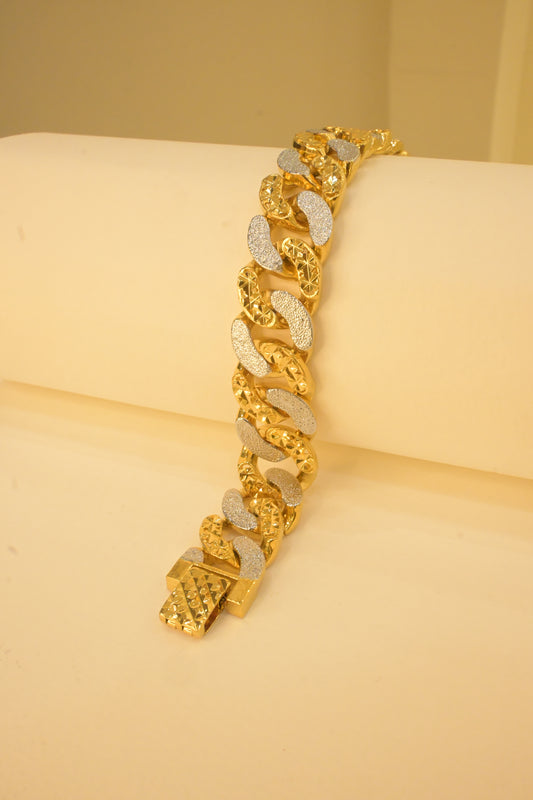 GOLD PLATED CERAMIC BRACELET