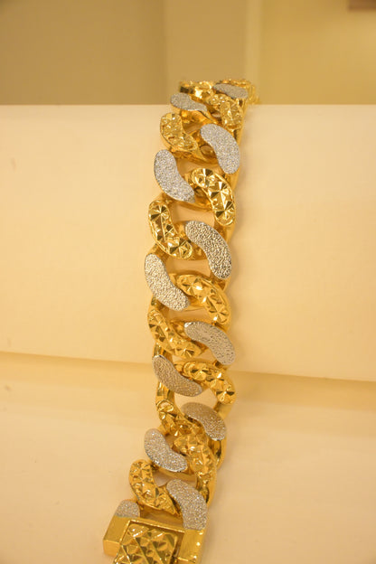 GOLD PLATED CERAMIC BRACELET