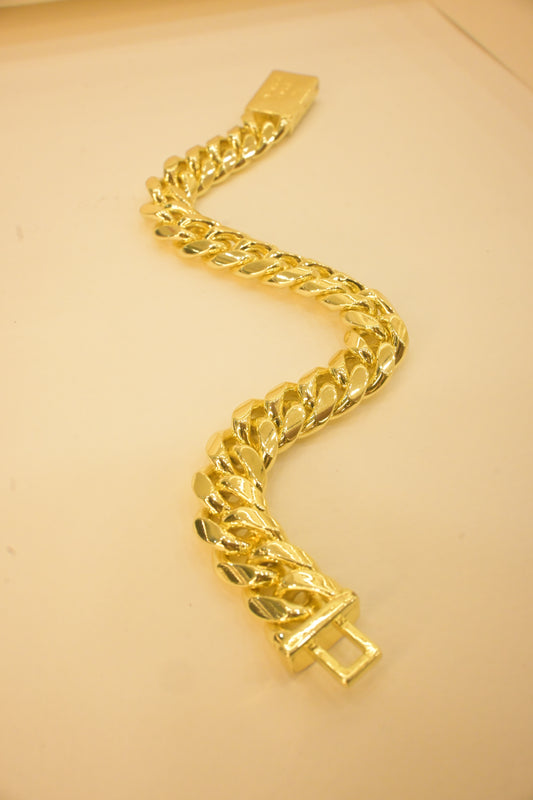 THIK GOLD PLATED BRACELET