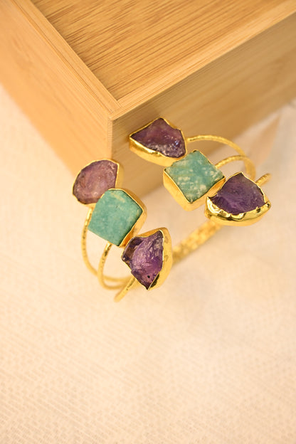 MULTICOLOR STONE BEADED BRACELET