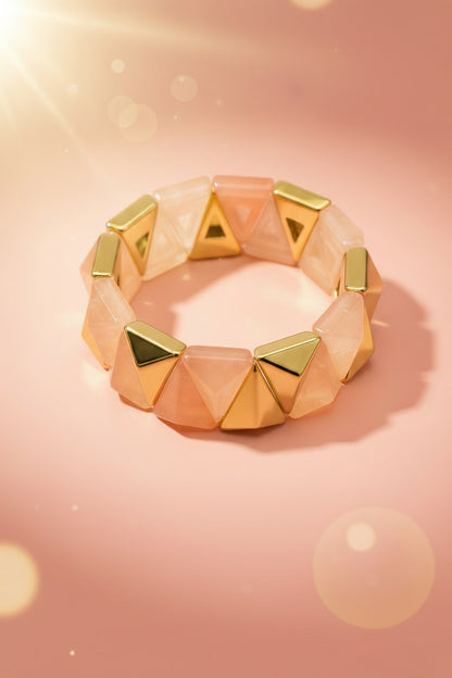 DUAL TONE ACRYLIC BRACELET