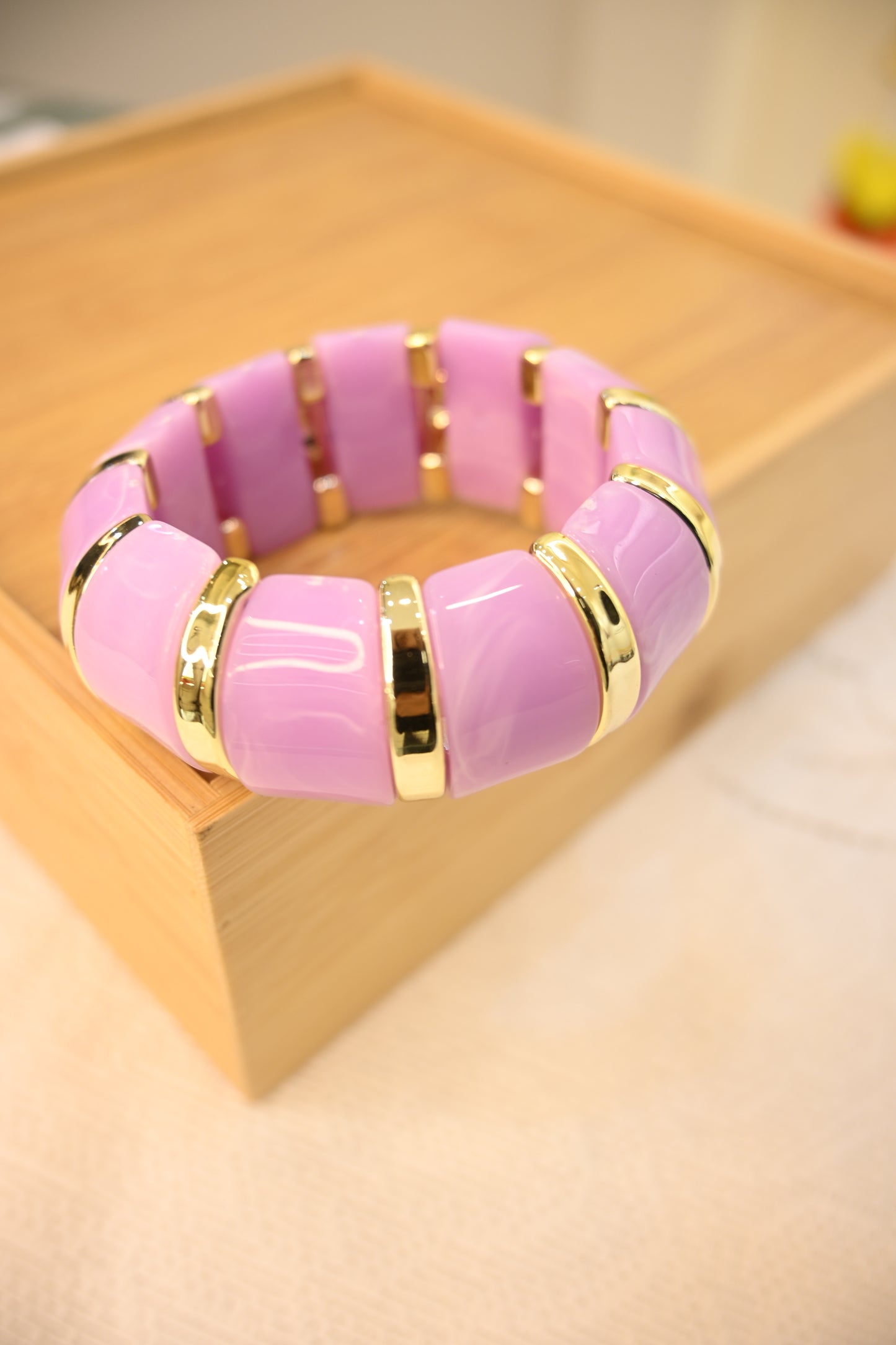 PURPLE & GOLDEN BRACELET
