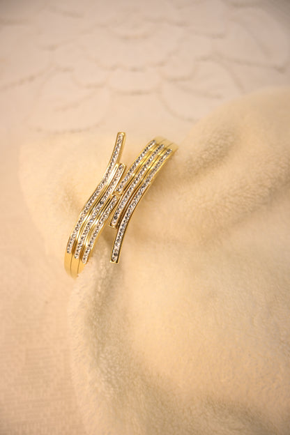 CRYSTAL GOLD PLATED BRACELET
