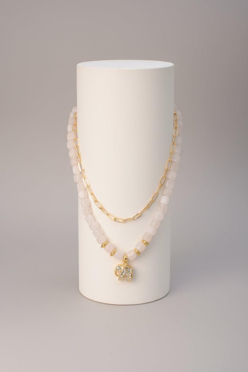 PEARL ELEPHANT NECKLACE