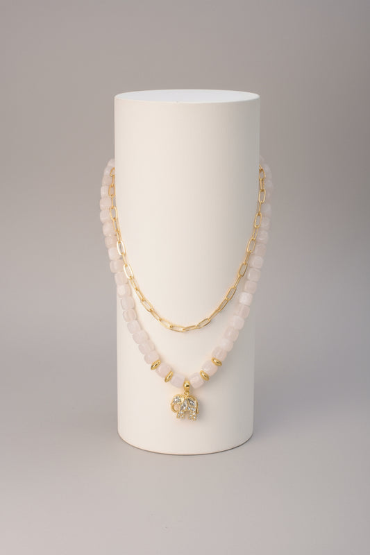 PEARL ELEPHANT NECKLACE