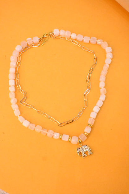 PEARL ELEPHANT NECKLACE