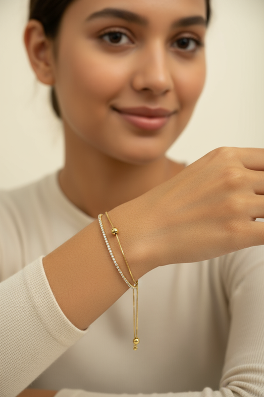 Gold Studed Bracelet