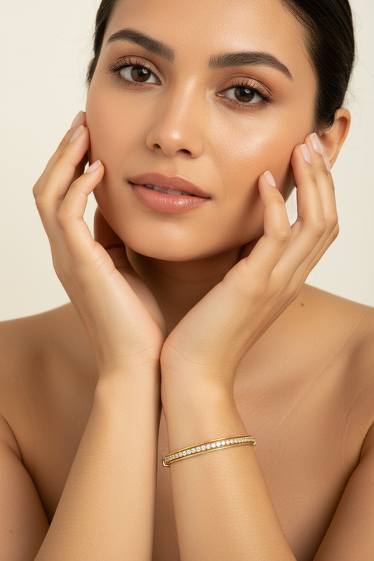 Stone Beaded Multilayer Chain Bracelet