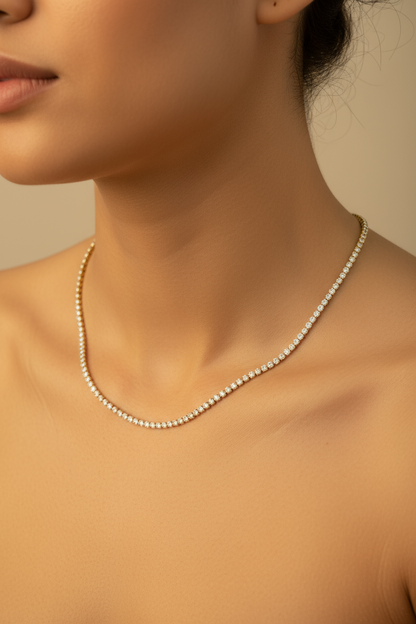 ZIRCON BEADED NECKLACE