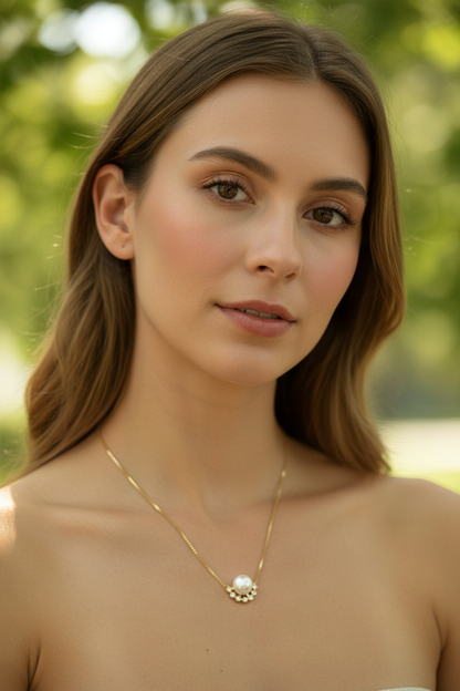 PEARL DIAMOND NECKLACE